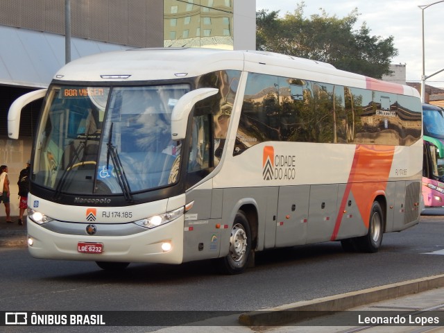 Viação Cidade do Aço RJ 174.185 na cidade de Rio de Janeiro, Rio de Janeiro, Brasil, por Leonardo Lopes. Número da foto: #7072633.