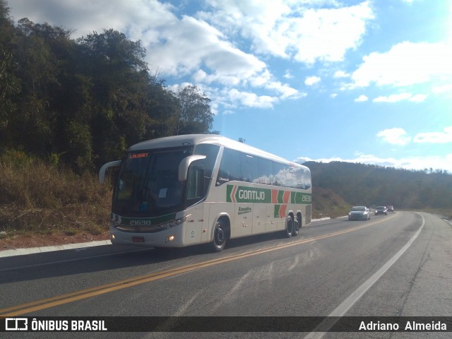 Empresa Gontijo de Transportes 21630 na cidade de João Monlevade, Minas Gerais, Brasil, por Adriano  Almeida. ID da foto: 7074596.