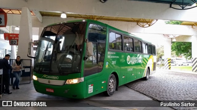 Viação Canarinho 2811 na cidade de Joinville, Santa Catarina, Brasil, por Paulinho Sartor. ID da foto: 7074130.