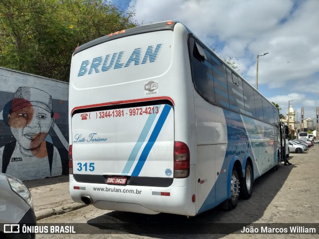 Brulan Transportes 315 na cidade de Belo Horizonte, Minas Gerais, Brasil, por João Marcos William. ID da foto: 7072282.