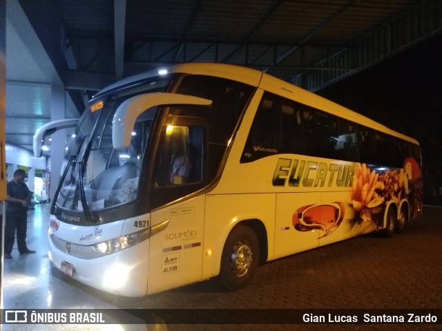 Eucatur - Empresa União Cascavel de Transportes e Turismo 4921 na cidade de Ji-Paraná, Rondônia, Brasil, por Gian Lucas  Santana Zardo. ID da foto: 7023995.