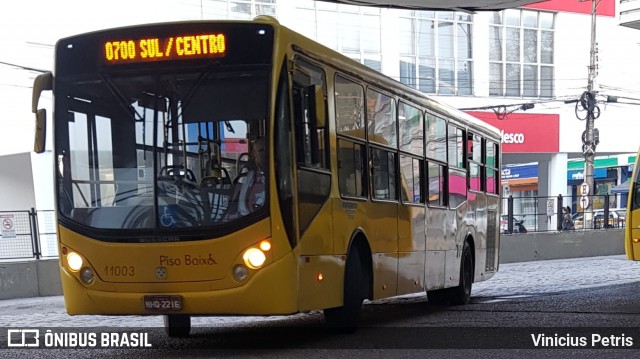 Gidion Transporte e Turismo 11003 na cidade de Joinville, Santa Catarina, Brasil, por Vinicius Petris. Número da foto: #7024356.