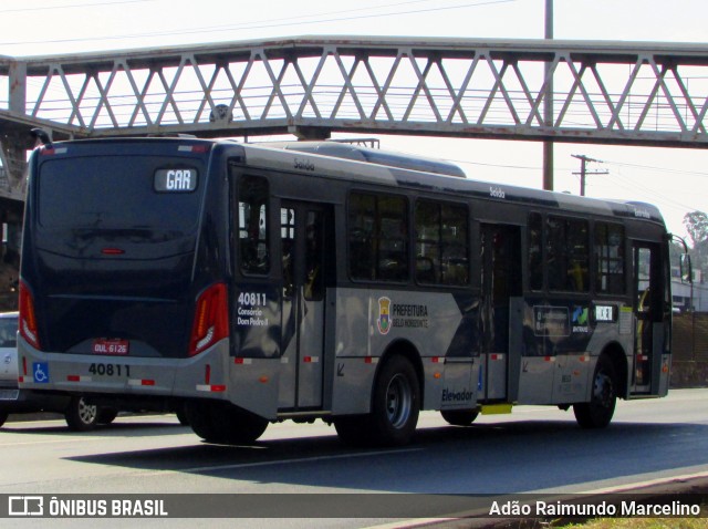 Viação Anchieta 40811 na cidade de Belo Horizonte, Minas Gerais, Brasil, por Adão Raimundo Marcelino. Número da foto: #7026378.