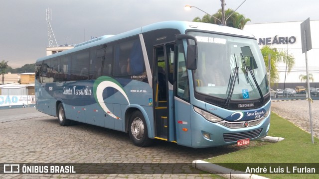 Santa Teresinha Transporte e Turismo - Brusquetur 2031 na cidade de Balneário Camboriú, Santa Catarina, Brasil, por André Luis L Furlan. ID da foto: 7024258.