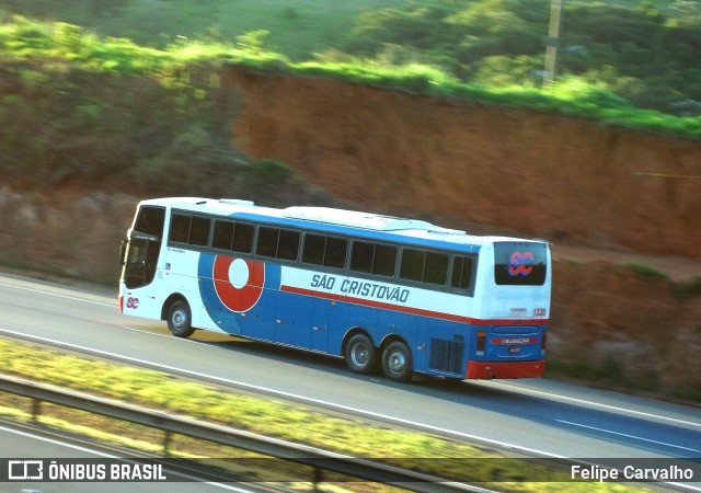 Viação São Cristóvão 1330 na cidade de Atibaia, São Paulo, Brasil, por Felipe Carvalho. Número da foto: #7023872.