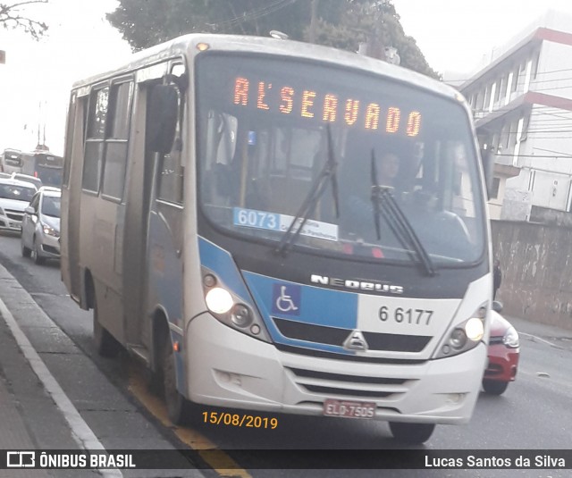 Transwolff Transportes e Turismo 6 6177 na cidade de São Paulo, São Paulo, Brasil, por Lucas Santos da Silva. ID da foto: 7024996.