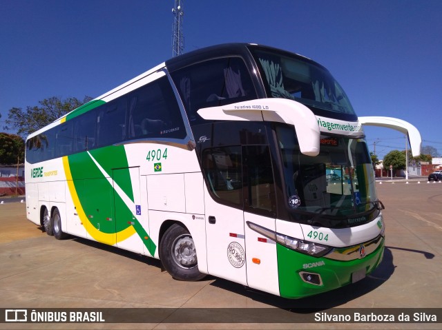 Verde Transportes 4904 na cidade de Cuiabá, Mato Grosso, Brasil, por Silvano Barboza da Silva. ID da foto: 7026555.