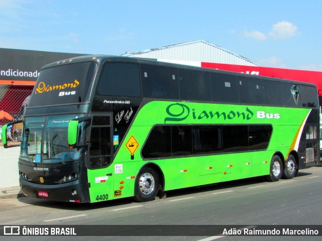 Diamond Bus Locação e Transportes 4400 na cidade de Belo Horizonte, Minas Gerais, Brasil, por Adão Raimundo Marcelino. ID da foto: 7026210.