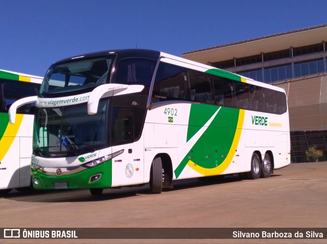 Verde Transportes 4902 na cidade de Cuiabá, Mato Grosso, Brasil, por Silvano Barboza da Silva. ID da foto: 7026553.