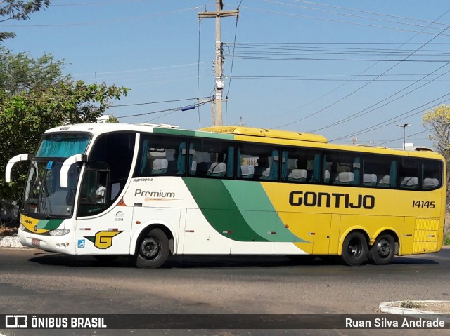 Empresa Gontijo de Transportes 14145 na cidade de Teresina, Piauí, Brasil, por Ruan Silva Andrade. ID da foto: 7024669.