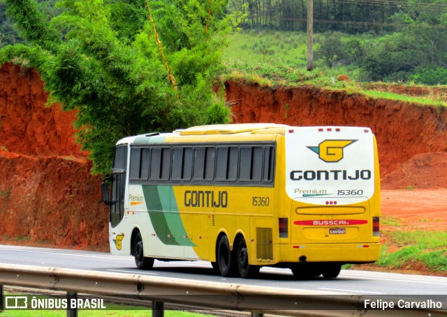 Empresa Gontijo de Transportes 15360 na cidade de Atibaia, São Paulo, Brasil, por Felipe Carvalho. ID da foto: 7024034.