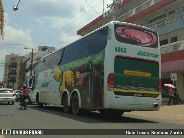 Eucatur - Empresa União Cascavel de Transportes e Turismo 4003 na cidade de Ji-Paraná, Rondônia, Brasil, por Gian Lucas  Santana Zardo. Número da foto: #7075573.