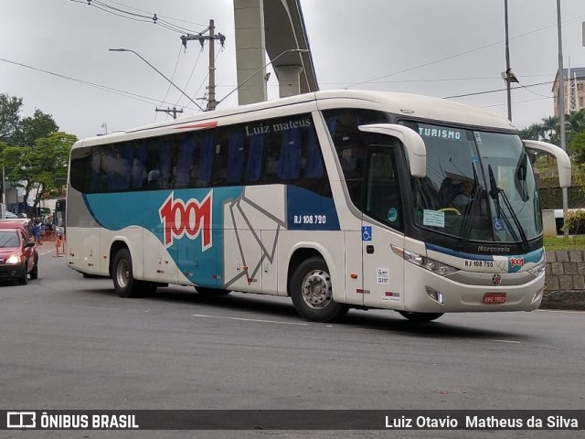 Auto Viação 1001 RJ 108.720 na cidade de Aparecida, São Paulo, Brasil, por Luiz Otavio Matheus da Silva. ID da foto: 7075942.