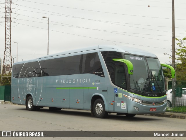 Viação Garcia 8204 na cidade de São Paulo, São Paulo, Brasil, por Manoel Junior. ID da foto: 7074923.