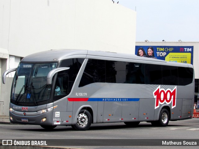 Auto Viação 1001 RJ 108.179 na cidade de Rio de Janeiro, Rio de Janeiro, Brasil, por Matheus Souza. Número da foto: #7076958.