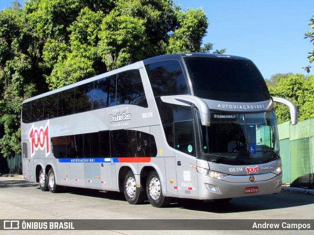 Auto Viação 1001 108.514 na cidade de São Paulo, São Paulo, Brasil, por Andrew Campos. ID da foto: 7074915.