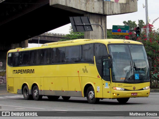 Viação Itapemirim 5073 na cidade de Rio de Janeiro, Rio de Janeiro, Brasil, por Matheus Souza. ID da foto: 7076943.