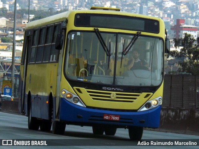 Ônibus Particulares 7690 na cidade de Belo Horizonte, Minas Gerais, Brasil, por Adão Raimundo Marcelino. ID da foto: 7076603.