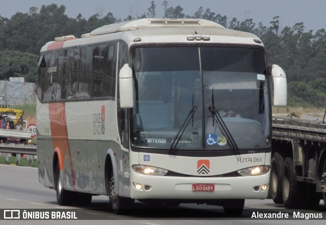 Viação Cidade do Aço RJ 174.061 na cidade de Seropédica, Rio de Janeiro, Brasil, por Alexandre  Magnus. Número da foto: #7077809.