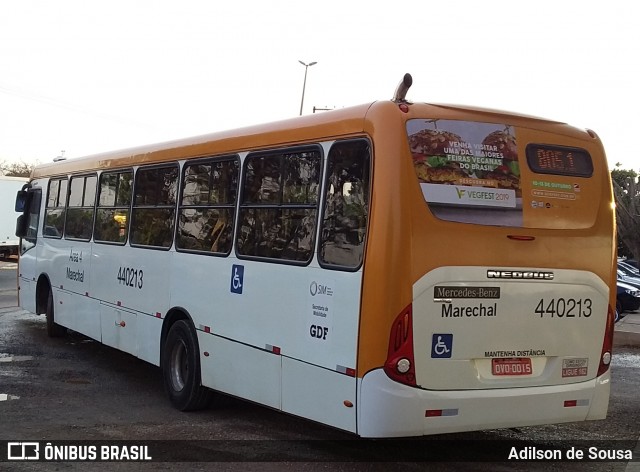 Auto Viação Marechal Brasília 440213 na cidade de Taguatinga, Distrito Federal, Brasil, por Adilson de Sousa. Número da foto: #7078747.