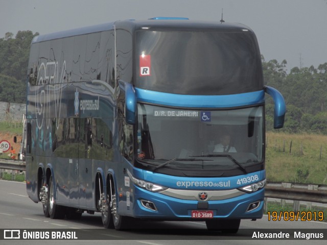 Expresso do Sul 419308 na cidade de Seropédica, Rio de Janeiro, Brasil, por Alexandre  Magnus. Número da foto: #7077823.