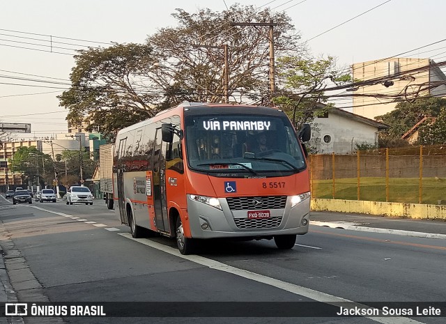 Auto Viação Transcap 8 5517 na cidade de São Paulo, São Paulo, Brasil, por Jackson Sousa Leite. ID da foto: 7079570.