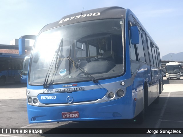 Expresso Pégaso E87590D na cidade de Rio de Janeiro, Rio de Janeiro, Brasil, por Jorge Gonçalves. Número da foto: #7078523.