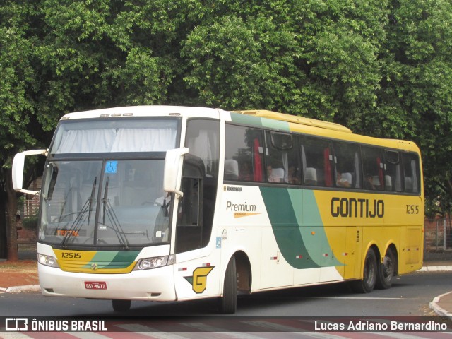 Empresa Gontijo de Transportes 12515 na cidade de Uberaba, Minas Gerais, Brasil, por Lucas Adriano Bernardino. ID da foto: 7079577.