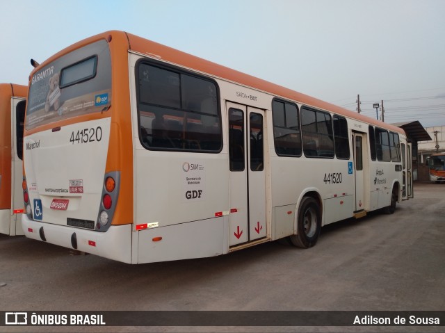 Auto Viação Marechal Brasília 441520 na cidade de Taguatinga, Distrito Federal, Brasil, por Adilson de Sousa. ID da foto: 7081870.