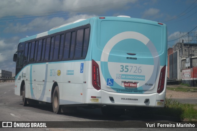 Rota Sol > Vega Transporte Urbano 35726 na cidade de Fortaleza, Ceará, Brasil, por Yuri Ferreira Marinho. Número da foto: #7080584.