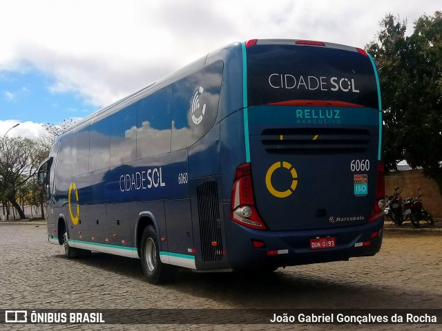 Viação Cidade Sol 6060 na cidade de Vitória da Conquista, Bahia, Brasil, por João Gabriel Gonçalves da Rocha. Número da foto: #7081396.