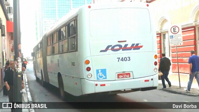 SOUL - Sociedade de Ônibus União Ltda. 7403 na cidade de Porto Alegre, Rio Grande do Sul, Brasil, por Davi Borba. ID da foto: 7080722.