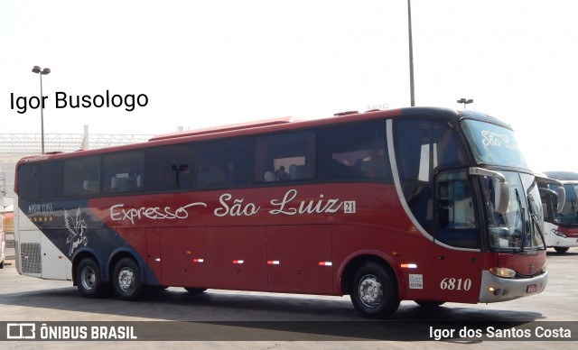 Expresso São Luiz 6810 na cidade de Goiânia, Goiás, Brasil, por Igor dos Santos Costa. ID da foto: 7080666.