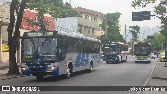 Viação Mauá RJ 185.220 na cidade de Rio de Janeiro, Rio de Janeiro, Brasil, por João Victor Damião. Número da foto: #7080434.
