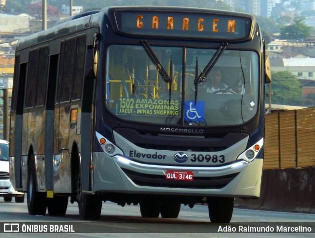 Viação Zurick 30983 na cidade de Belo Horizonte, Minas Gerais, Brasil, por Adão Raimundo Marcelino. Número da foto: #7082846.