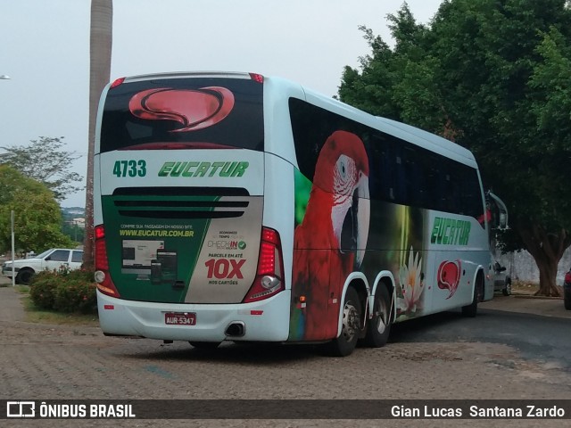 Eucatur - Empresa União Cascavel de Transportes e Turismo 4733 na cidade de Ji-Paraná, Rondônia, Brasil, por Gian Lucas  Santana Zardo. ID da foto: 7081853.