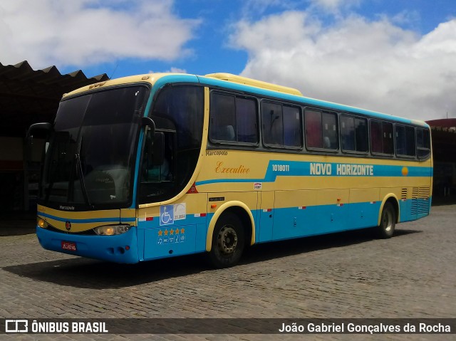 Viação Novo Horizonte 1018011 na cidade de Vitória da Conquista, Bahia, Brasil, por João Gabriel Gonçalves da Rocha. ID da foto: 7081427.