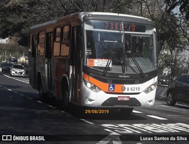 Alfa Rodobus > CooperAlfa 8 6210 na cidade de São Paulo, São Paulo, Brasil, por Lucas Santos da Silva. ID da foto: 7080238.