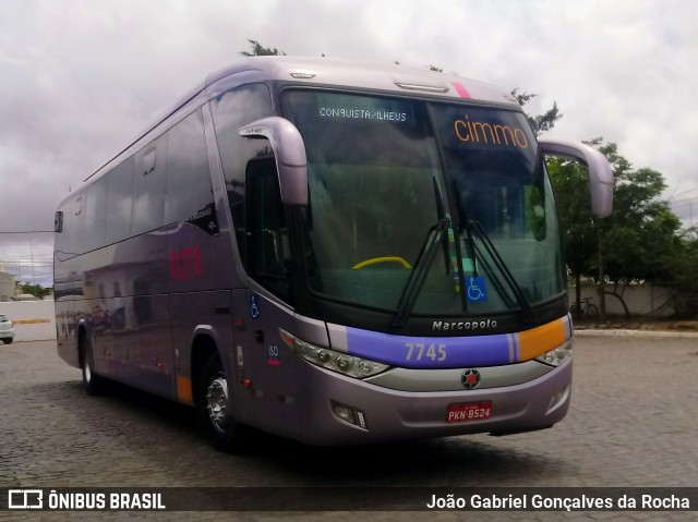 Rota Transportes Rodoviários 7745 na cidade de Vitória da Conquista, Bahia, Brasil, por João Gabriel Gonçalves da Rocha. ID da foto: 7081440.