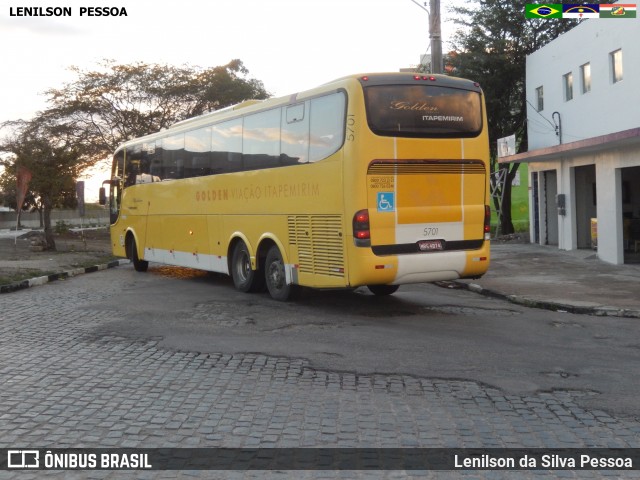 Viação Itapemirim 5701 na cidade de Caruaru, Pernambuco, Brasil, por Lenilson da Silva Pessoa. ID da foto: 7085700.