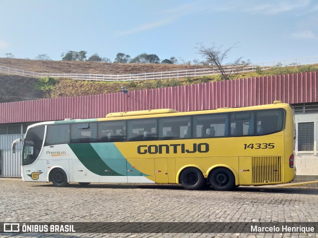 Empresa Gontijo de Transportes 14335 na cidade de João Monlevade, Minas Gerais, Brasil, por Marcelo Henrique. Número da foto: #7084683.