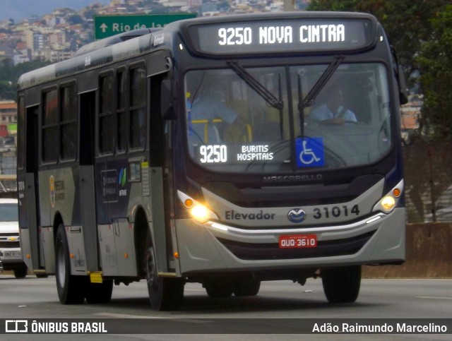 Via BH Coletivos 31014 na cidade de Belo Horizonte, Minas Gerais, Brasil, por Adão Raimundo Marcelino. ID da foto: 7085305.