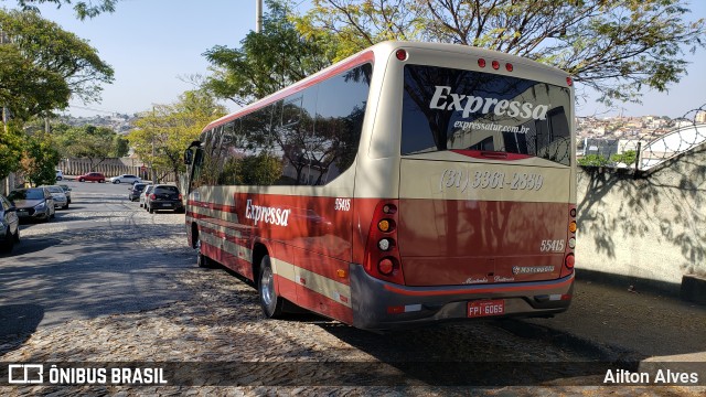 Expressa Turismo 55415 na cidade de Belo Horizonte, Minas Gerais, Brasil, por Ailton Alves. ID da foto: 7085247.