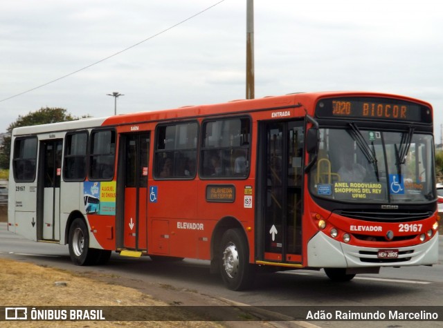 Transbus Transportes > Gávea Transportes 29167 na cidade de Belo Horizonte, Minas Gerais, Brasil, por Adão Raimundo Marcelino. ID da foto: 7085383.