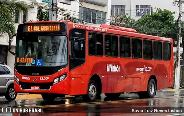 Auto Ônibus Brasília 1.3.009 na cidade de Niterói, Rio de Janeiro, Brasil, por Savio Luiz Neves Lisboa. Número da foto: #7083669.