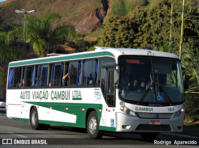 Auto Viação Cambuí 167 na cidade de Aparecida, São Paulo, Brasil, por Rodrigo  Aparecido. ID da foto: 7084850.