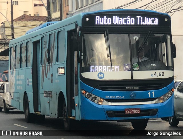 Tijuquinha - Auto Viação Tijuca 11 na cidade de Rio de Janeiro, Rio de Janeiro, Brasil, por Jorge Gonçalves. Número da foto: #7087541.