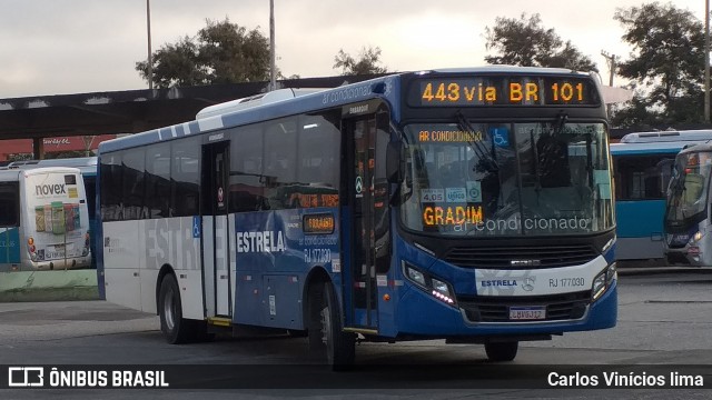 Viação Estrela RJ 177.030 na cidade de Niterói, Rio de Janeiro, Brasil, por Carlos Vinícios lima. ID da foto: 7088905.