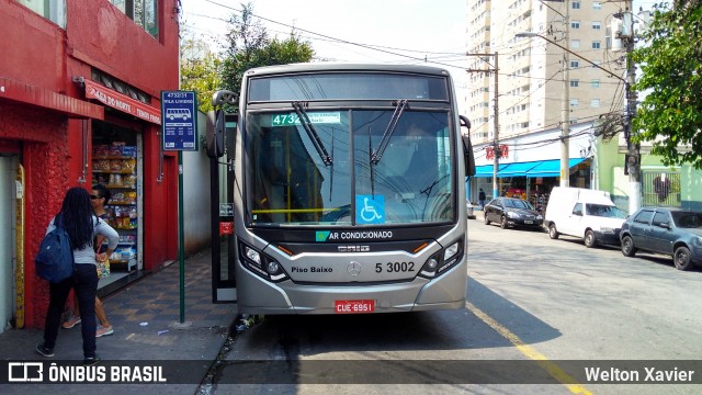 Via Sudeste Transportes S.A. 5 3002 na cidade de São Paulo, São Paulo, Brasil, por Welton Xavier. ID da foto: 7088533.