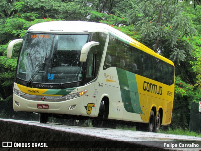 Empresa Gontijo de Transportes 18665 na cidade de São Paulo, São Paulo, Brasil, por Felipe Carvalho. ID da foto: 7085982.